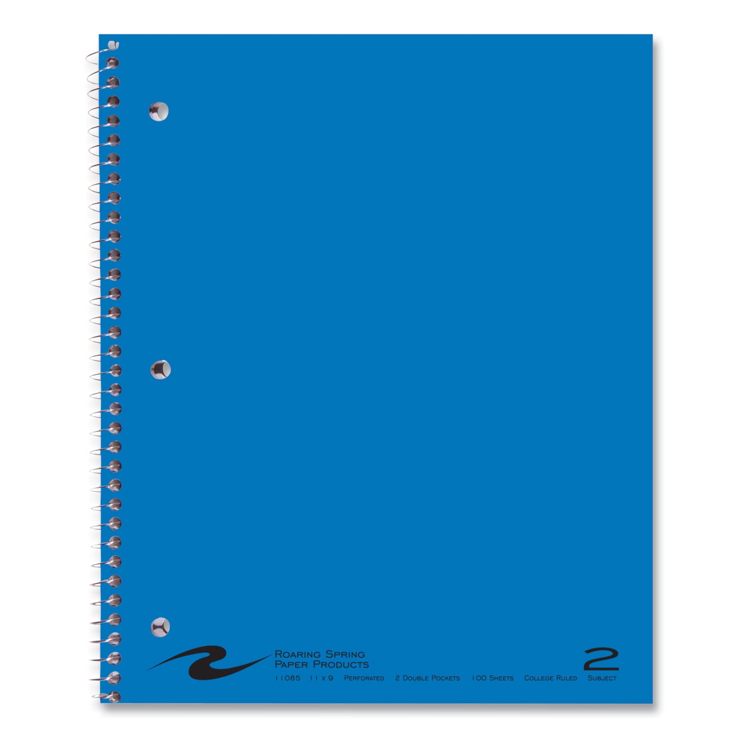 100 Sheets - 200 Pages - Printed - Spiral Bound - Both Side Ruling Surface - Red Margin - 3 Hole(s) - 15 lb Basis Weight - 56 g/m² Grammage - 11" x 9" Sheet Size - 0.50" Height x 9" Width x 11" Length - White Paper - 1 Carton