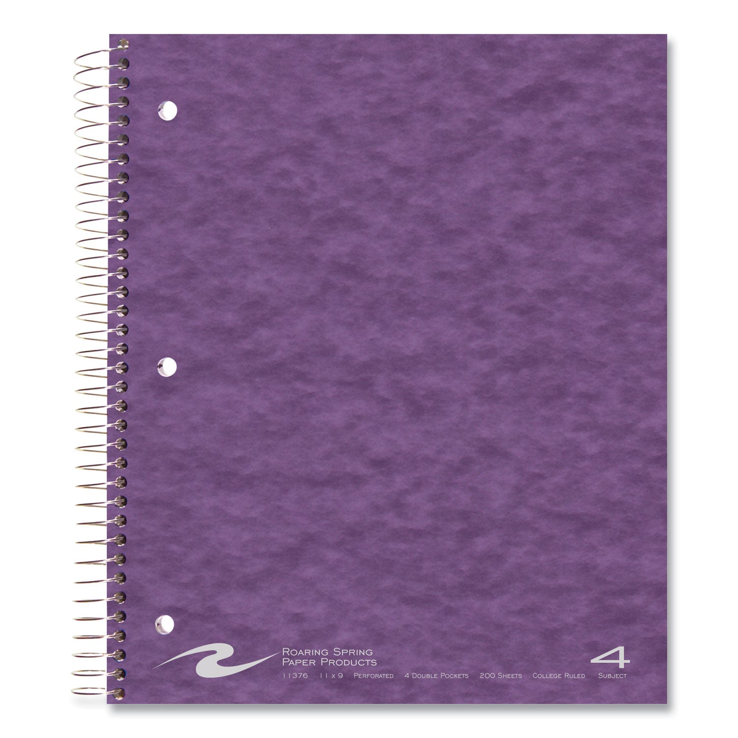 200 Sheets - 400 Pages - Printed - Spiral Bound - Both Side Ruling Surface - Red Margin - 3 Hole(s) - 15 lb Basis Weight - 56 g/m² Grammage - 11" x 9" Sheet Size - 0.75" Height x 9" Width x 11" Length - White Paper - 1 Carton