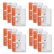 70 Sheets - 140 Pages - Printed - Spiral Bound - Both Side Ruling Surface - 20 lb Basis Weight - 75 g/m² Grammage - 11" x 8 1/2" Sheet Size - 0.33" Height x 8.5" Width x 11" Length - Gray Paper - Orange Binding - SBS Board, Chipboard Cover - 1 Carton