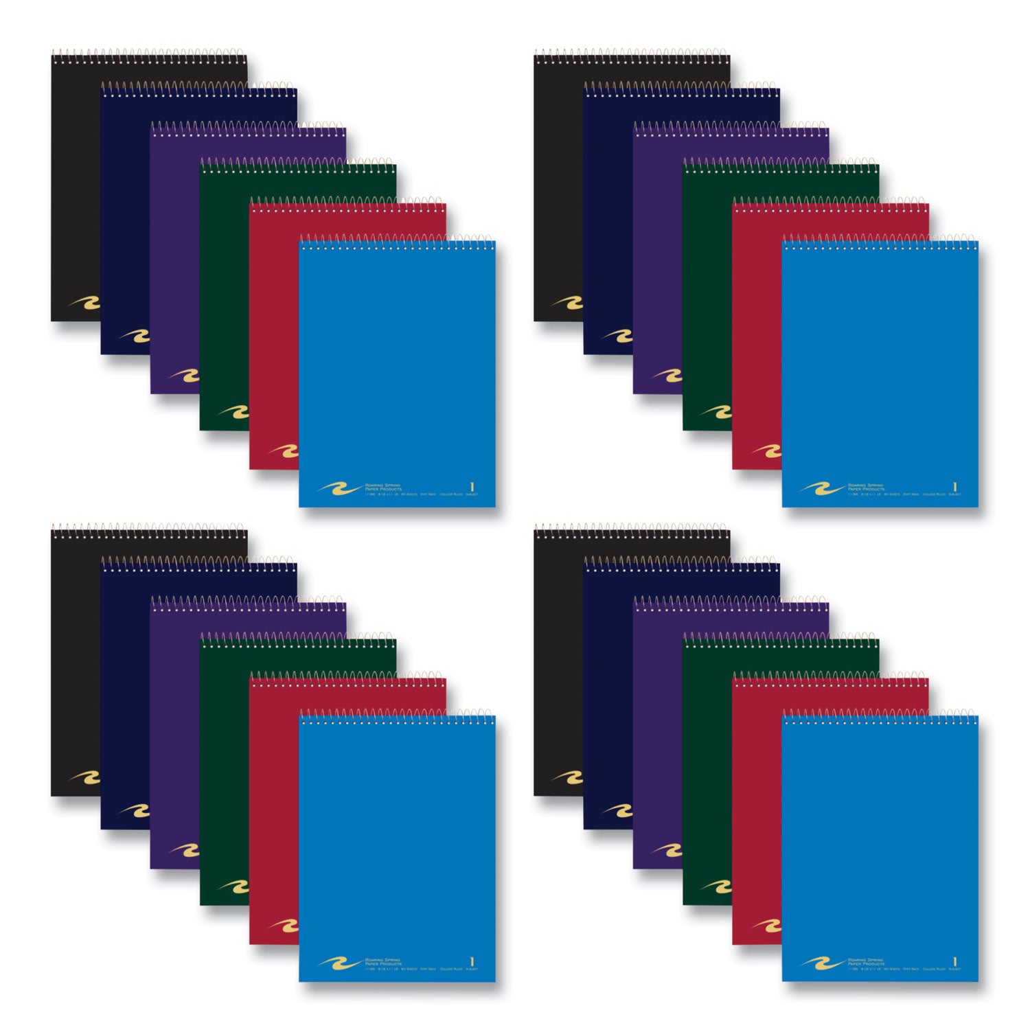 80 Sheets - 160 Pages - Printed - Spiral Bound - Both Side Ruling Surface - Red Margin - 3 Hole(s) - 15 lb Basis Weight - 56 g/m² Grammage - 11 1/2" x 8 1/2" Sheet Size - 0.33" Height x 8.5" Width x 11.5" Length - White Paper - 24 / Carton