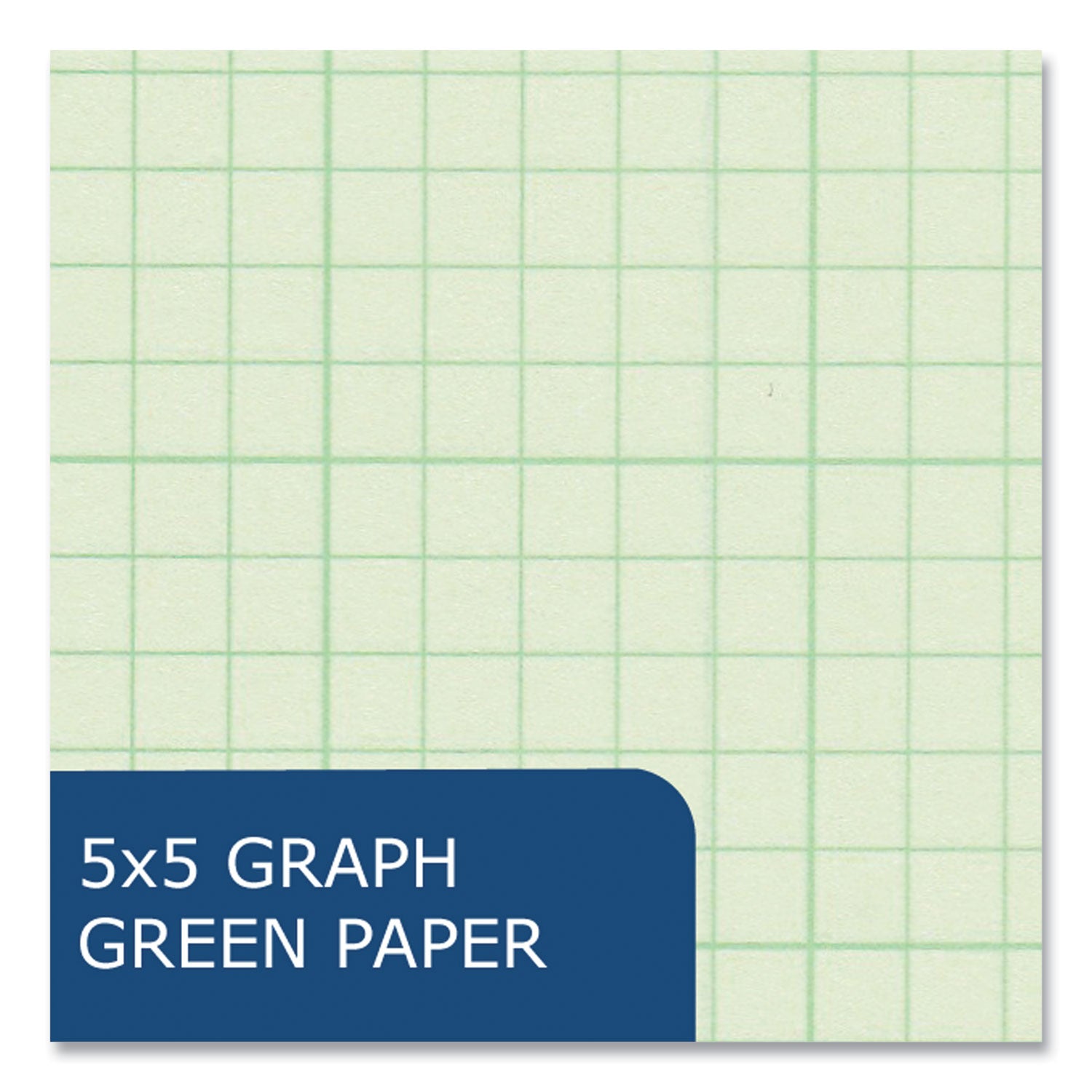 500 Sheets - 1000 Pages - Printed - Back Ruling Surface - 3 Hole(s) - 15 lb Basis Weight - 56 g/m² Grammage - 11" x 8 1/2" Sheet Size - 1.65" Height x 8.5" Width x 11" Length - Green Paper - 5 / Carton