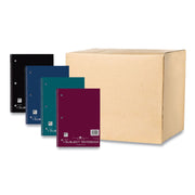 Roaring Spring College Ruled One Subject Spiral Notebook, 100 Sheets, 200 Pages, 11" x 8.5", Spiral Bound, 3-Hole Punched, Assorted Kraft Covers, 1 Carton