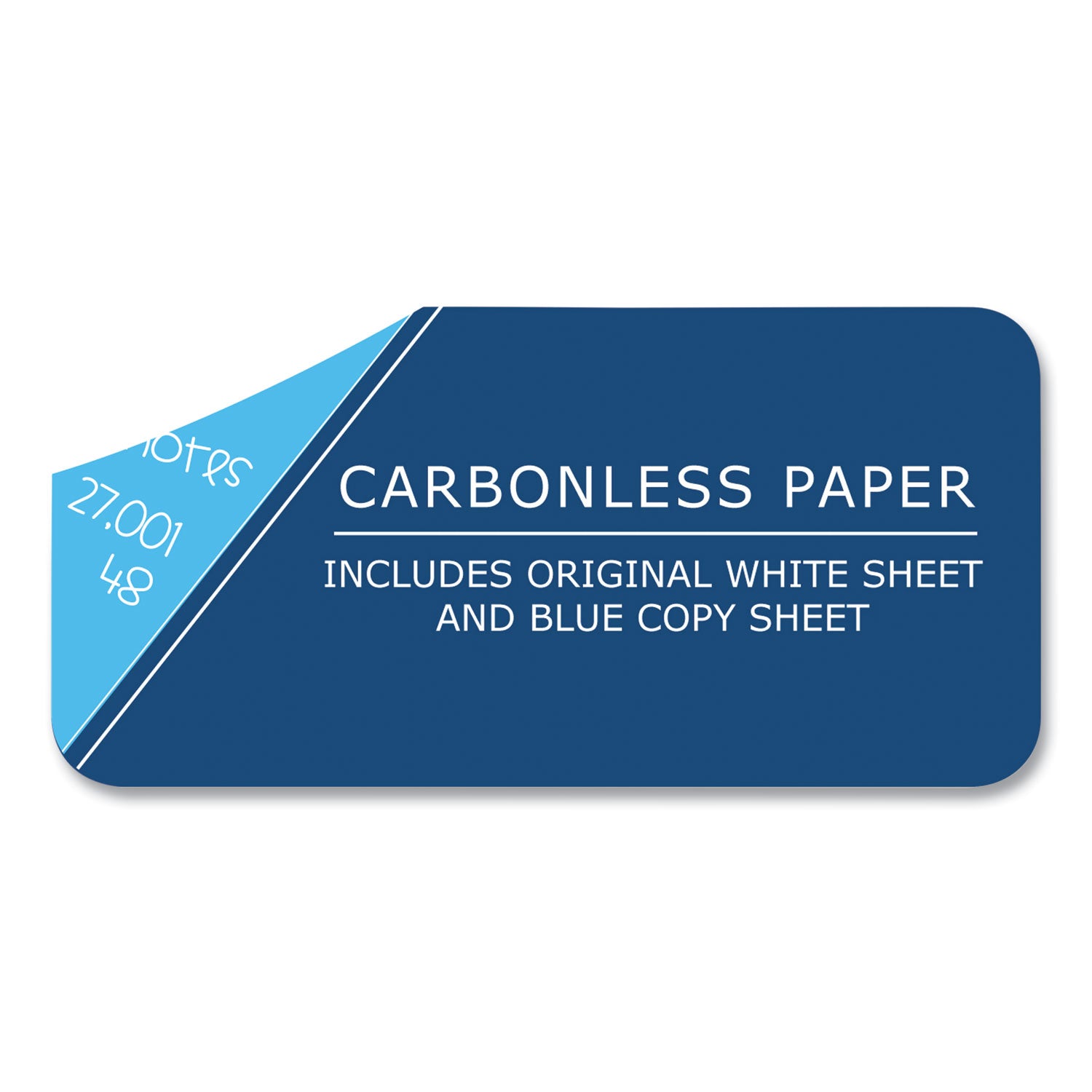 200 Sheets - 400 Pages - Printed - Stapled/Tapebound - Front Ruling Surface - 15 lb Basis Weight - 56 g/m² Grammage - 11" x 9 1/4" Sheet Size - 0.75" Height x 9.3" Width x 11" Length - White, Blue Paper - Black Binding - Chipboard Cover - 5 / Carton