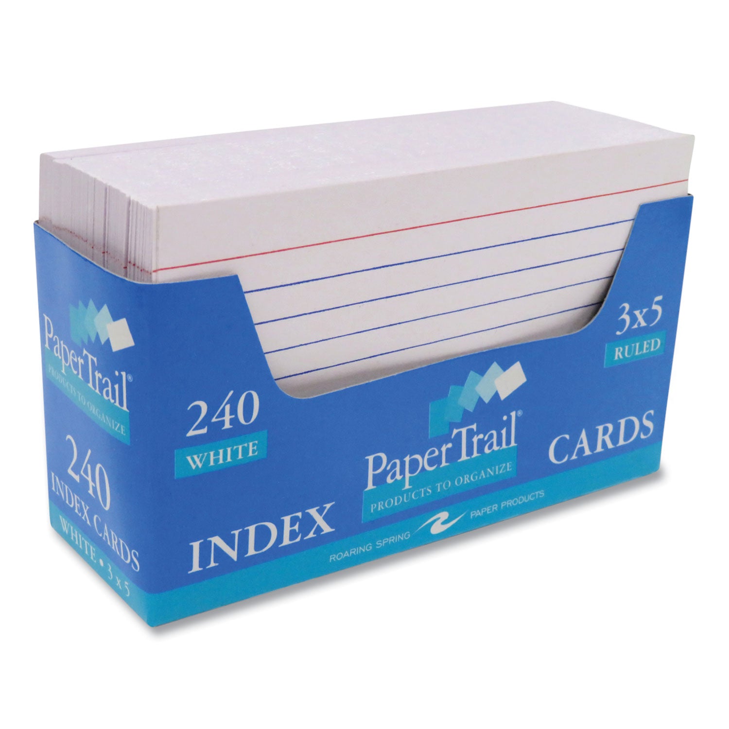 240 Sheets - 480 Pages - Printed - Front Ruling Surface - 43 lb Basis Weight - 160 g/m² Grammage - 5" x 3" Sheet Size - 5" Height x 3" Width x 1.5" Length - White Paper - 240/Tray - 1 Carton