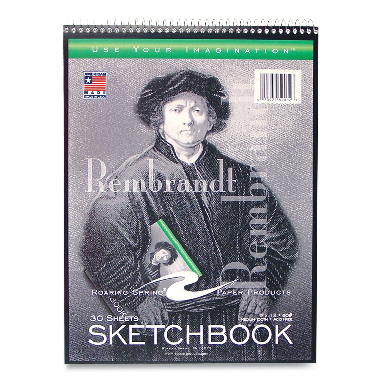 Sketch Pad, Unruled, Rembrandt Photography Cover, (30) 9 x 12 Sheets,12/Carton