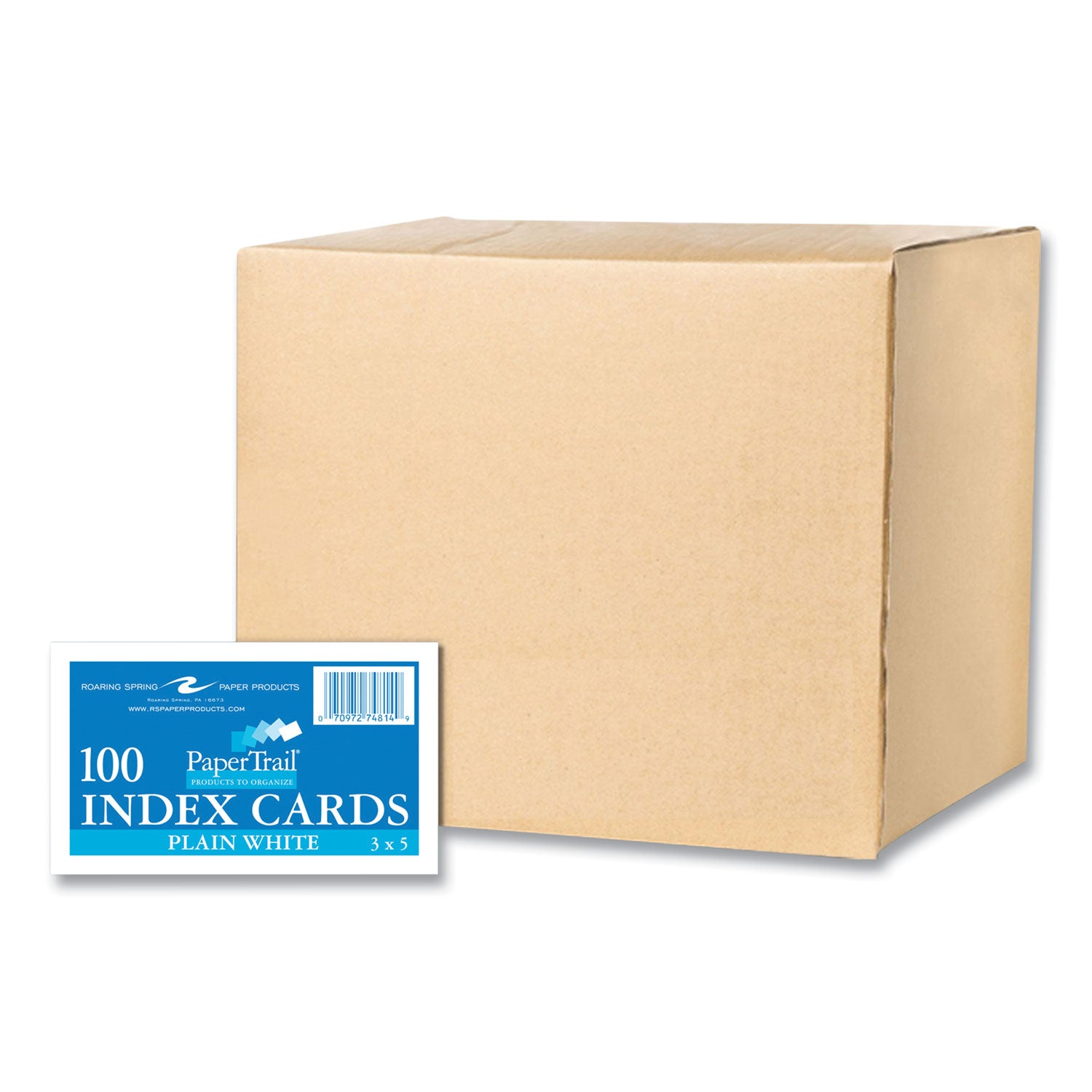 100 Sheets - 200 Pages - Plain - 43 lb Basis Weight - 160 g/m² Grammage - 5" x 3" Sheet Size - 0.75" Height x 5" Width x 3" Length - White Paper - 100/Pack - 1 Carton
