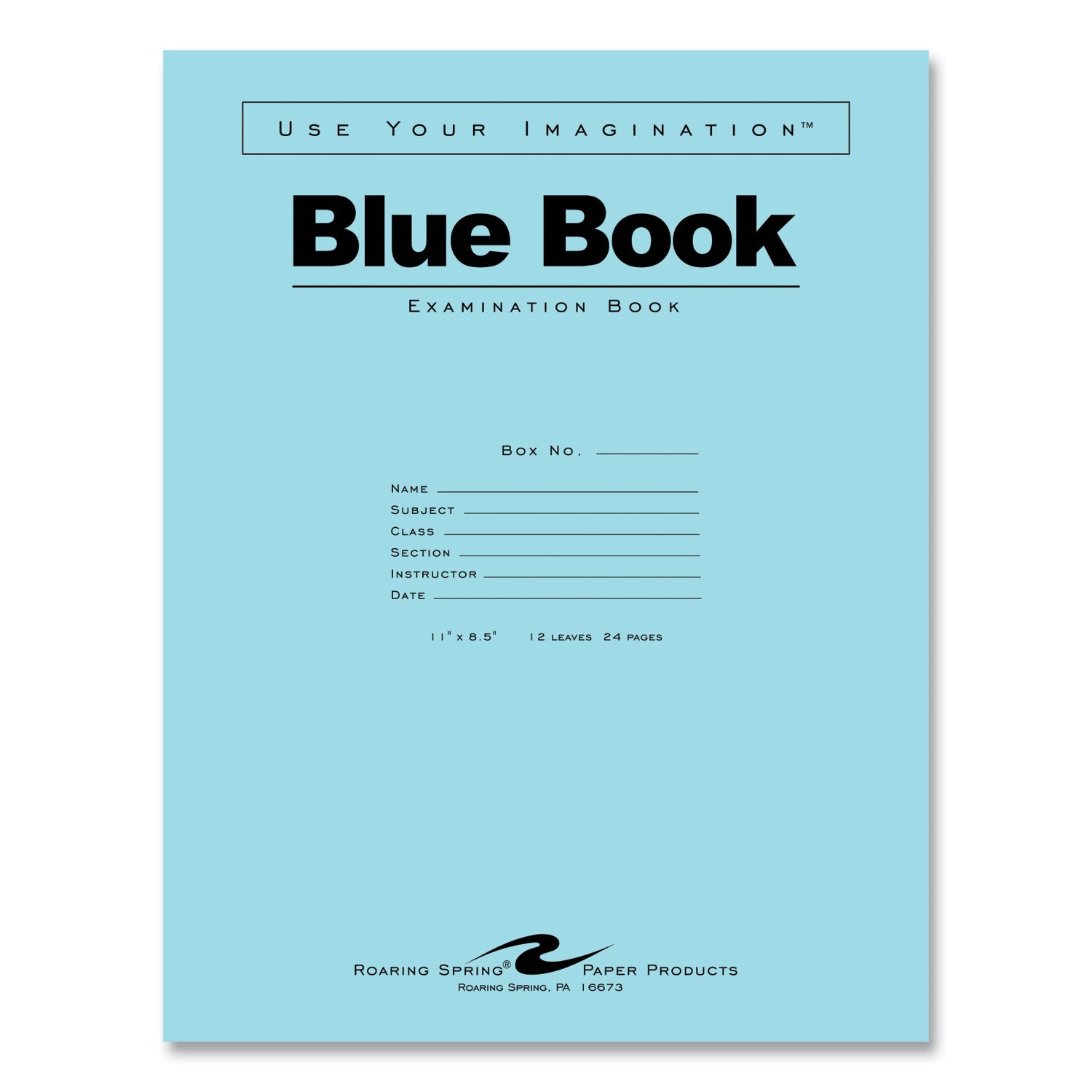 Roaring Spring Test Blue Exam Book