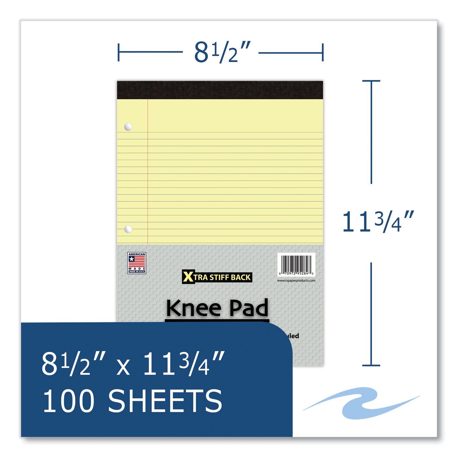 Roaring Spring Xtra Stiff Back Knee Pad Writing Pad