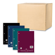 80 Sheets - 160 Pages - Printed - Spiral Bound - Both Side Ruling Surface - Red Margin - 3 Hole(s) - 15 lb Basis Weight - 56 g/m² Grammage - 11" x 8 1/2" Sheet Size - 0.30" Height x 8.5" Width x 11" Length - White Paper - Kraft Cover - 24 / Carton