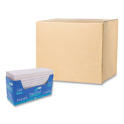 240 Sheets - 480 Pages - Printed - Front Ruling Surface - 43 lb Basis Weight - 160 g/m² Grammage - 5" x 3" Sheet Size - 5" Height x 3" Width x 1.5" Length - White Paper - 240/Tray - 1 Carton