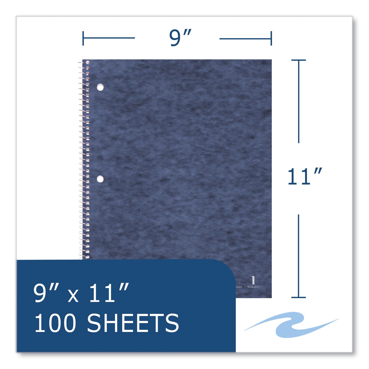 100 Sheets - 200 Pages - Printed - Spiral Bound - Both Side Ruling Surface - Red Margin - 3 Hole(s) - 15 lb Basis Weight - 56 g/m² Grammage - 11" x 9" Sheet Size - 0.33" Height x 9" Width x 11" Length - White Paper - 1 Carton