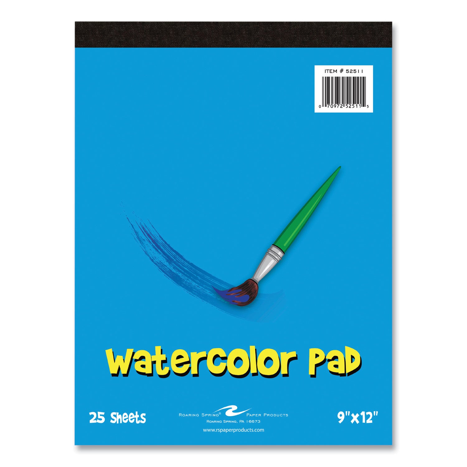 25 Sheets - 50 Pages - Plain - Glued/Tapebound - Plain Front Ruling - 40 lb Basis Weight - 150 g/m² Grammage - 9" x 12" Sheet Size - 0.25" Height x 9" Width x 12" Length - Black Binding - Blue Kids Board, White Cover - Printed - 1 Carton