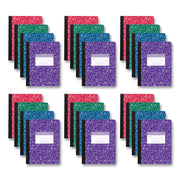 Hardcover Marble Composition Book, Wide/Legal Rule, Randomly Assorted Cover Colors, (100) 9.75 X 7.5 Sheets, 24/Carton