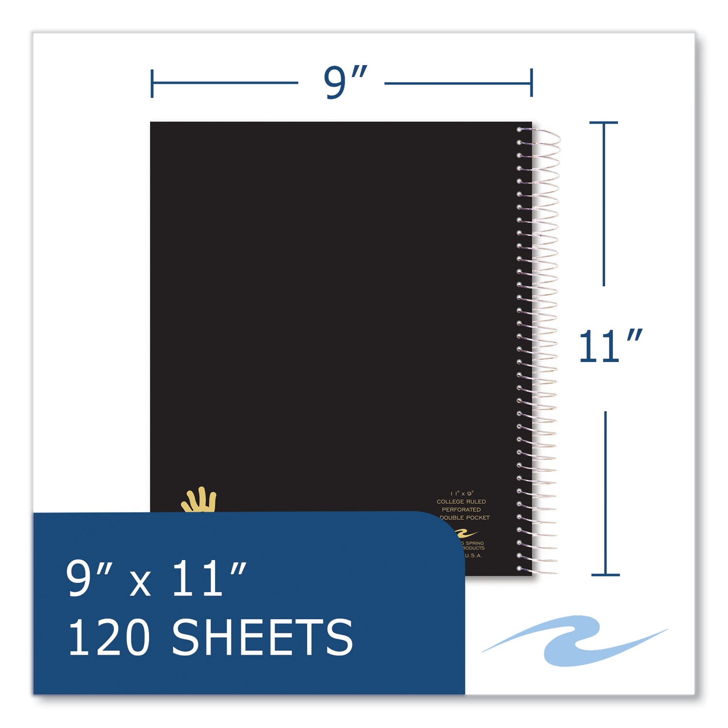 120 Sheets - 240 Pages - Printed - Spiral Bound - Both Side Ruling Surface - Red Margin - 3 Hole(s) - 15 lb Basis Weight - 56 g/m² Grammage - 11" x 9" Sheet Size - 0.55" Height x 9" Width x 11" Length - White Paper - 1 Carton