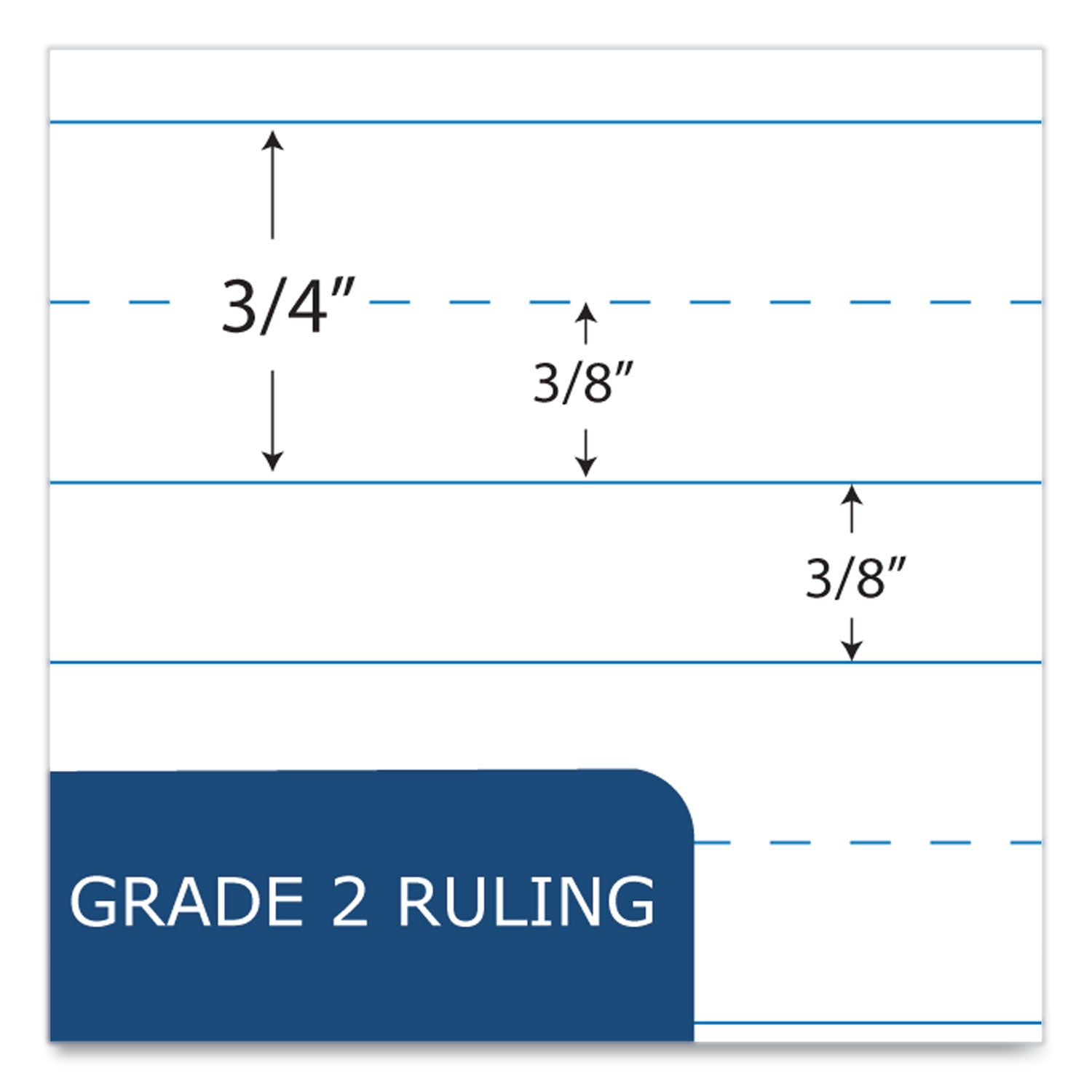 Roaring Spring Grade School Ruled Marble Hard Cover Composition Book, 80 Sheets, 160 Pages, 9-3/4" x 7-1/2", Blue Marble Cover, 48/Carton