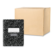 Roaring Spring Wirebound Composition Book, 70 Sheets, 140 Pages, College Ruled, 7.5" x 9.75", Black Marble Cover, Spiral Bound, Perforated, Heavyweight, Snag Proof, 24 per Carton