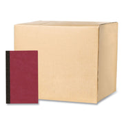 72 Sheets - 144 Pages - Printed - Sewn/Tapebound - Both Side Ruling Surface - 15 lb Basis Weight - 56 g/m² Grammage - 6 1/8" x 3 3/4" Sheet Size - 0.25" Height x 3.8" Width x 6.1" Length - White Paper - Black Binding - 144 / Carton