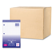 100 Sheets - 200 Pages - Printed - Ring - Both Side Ruling Surface - Red Margin - 3 Hole(s) - 15 lb Basis Weight - 56 g/m² Grammage - 8 1/2" x 5 1/2" Sheet Size - 0.33" Height x 5.5" Width x 8.5" Length - White Paper - 1 Carton