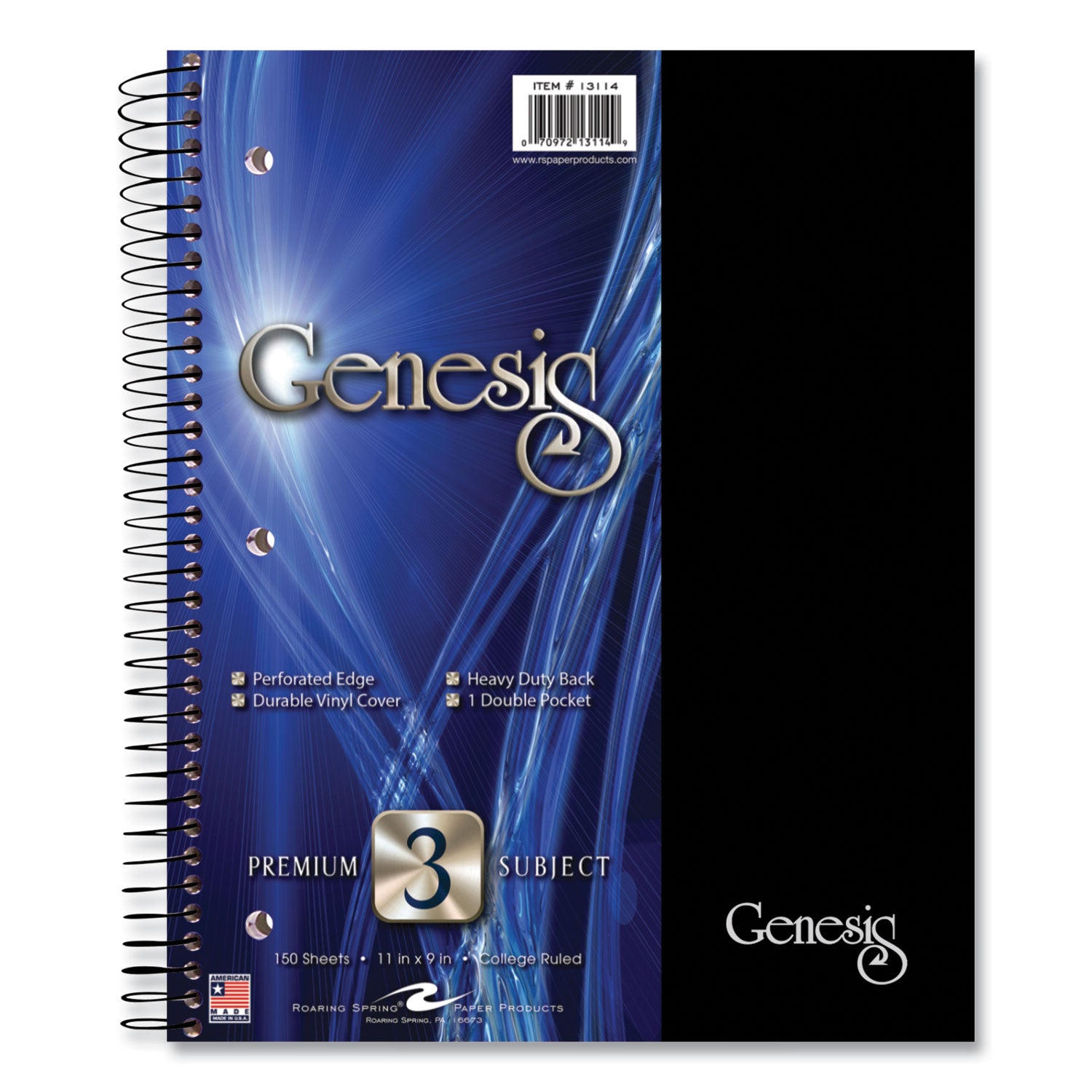 150 Sheets - 300 Pages - Printed - Spiral Bound - Both Side Ruling Surface - Red Margin - 3 Hole(s) - 15 lb Basis Weight - 56 g/m² Grammage - 11" x 9" Sheet Size - 0.50" Height x 9" Width x 11" Length - White Paper - Black Binding - 12 / Carton
