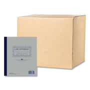 200 Sheets - 400 Pages - Printed - Stapled/Tapebound - Front Ruling Surface - 15 lb Basis Weight - 56 g/m² Grammage - 11" x 9 1/4" Sheet Size - 0.75" Height x 9.3" Width x 11" Length - White, Blue Paper - Black Binding - Chipboard Cover - 5 / Carton
