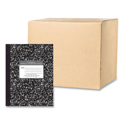 Roaring Spring Composition Book, 80 Sheets, 160 Pages, College Ruled, 10 1/4" x 7 7/8", Black Marble Cover, 4 per Carton