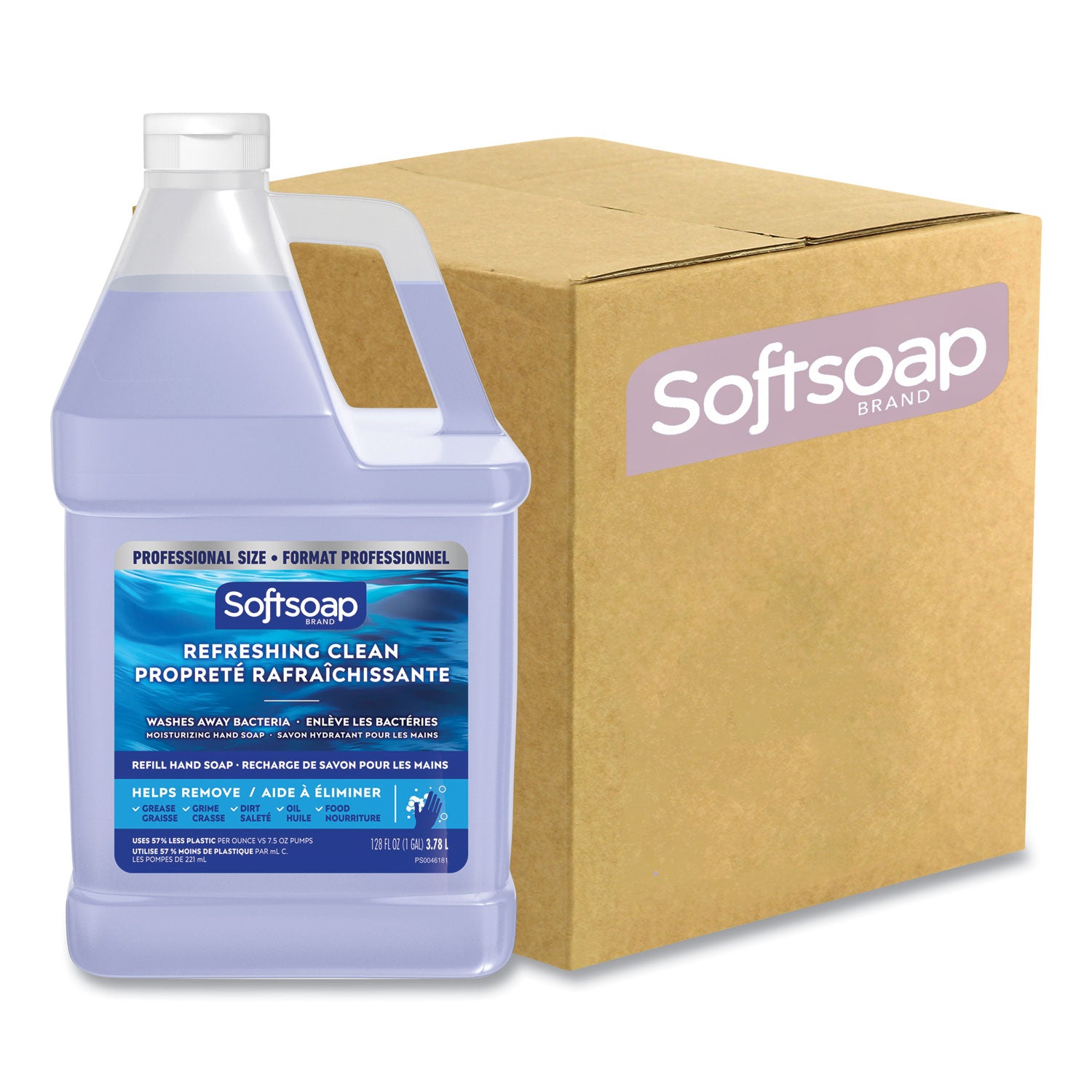 Liquid Hand Soap Refill, Refreshing Clean Scent, 128 oz, 4/Carton