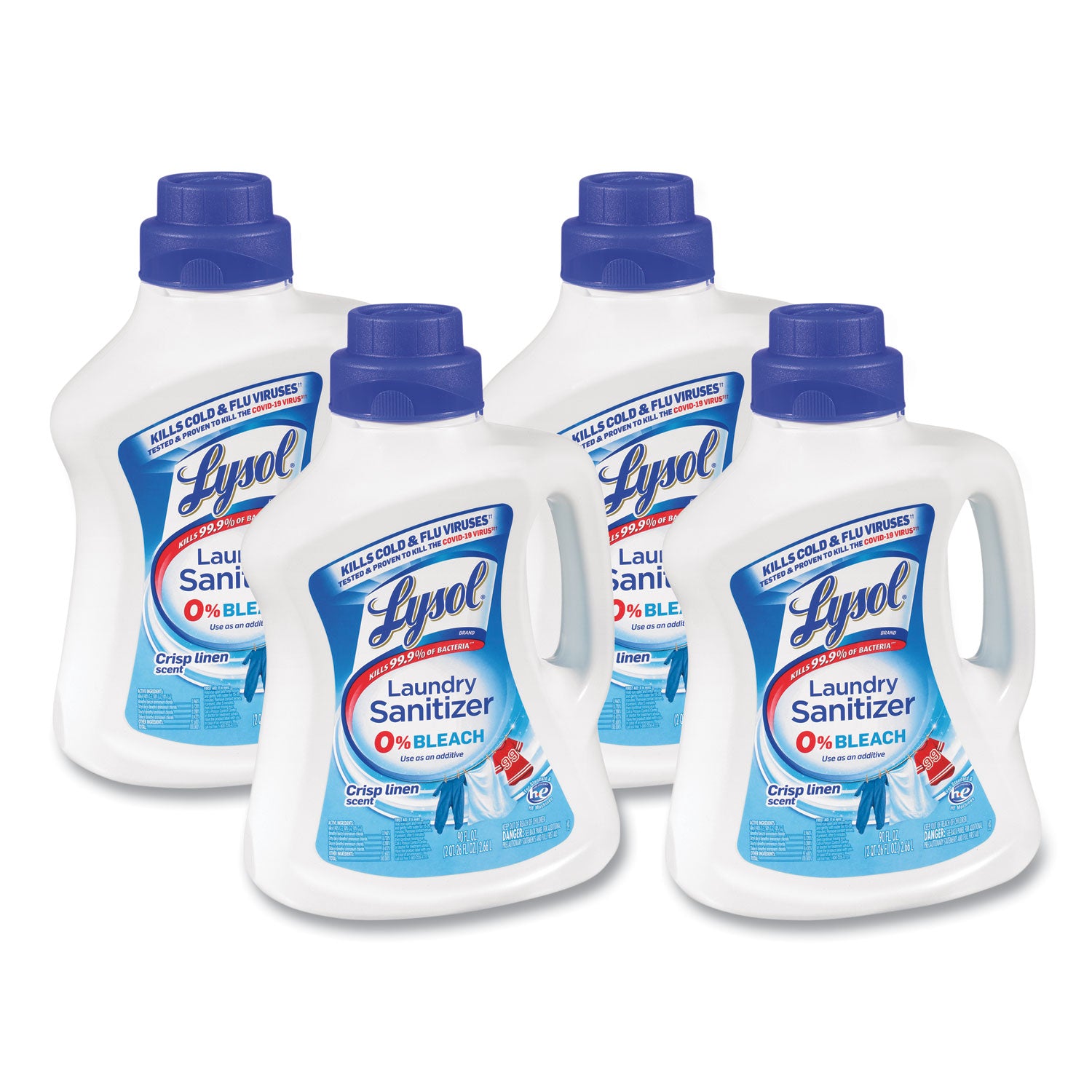90 fl oz (2.8 quart) - Crisp Linen Scent - Blue - 1 Each