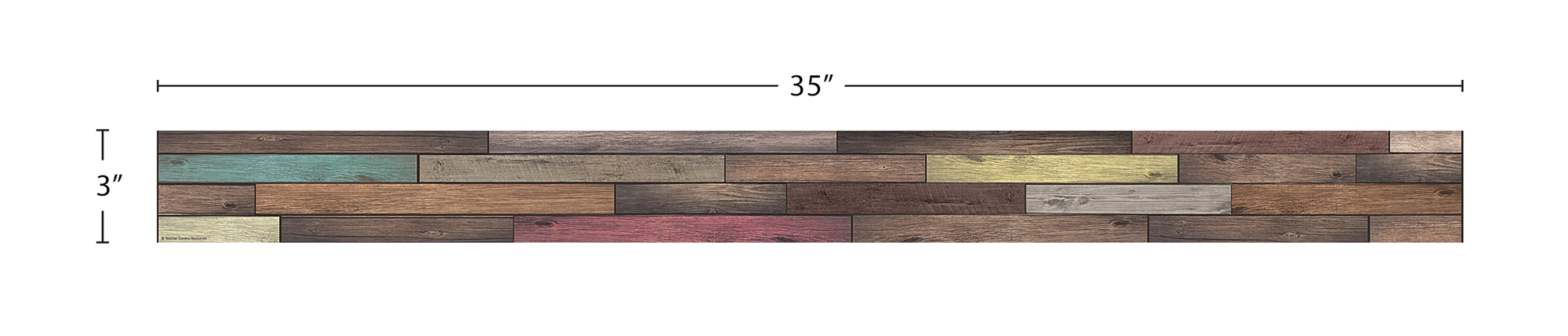 Reclaimed Wood Straight Border Trim