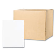Roaring Spring Letter Fastener Folder - 8 1/2" x 11" - 50 Sheets Capacity - 3 x Prong Fastener(s) - 2 Internal Pocket(s) - 11 pt. - White - 1 Carton