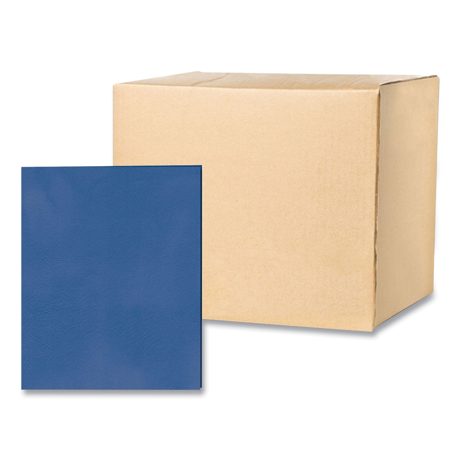 Roaring Spring Letter Pocket Folder - 8 1/2" x 11" - 50 Sheets Capacity - 2 Internal Pocket(s) - 11 pt. - Dark Blue - 25/Box - 1 Carton