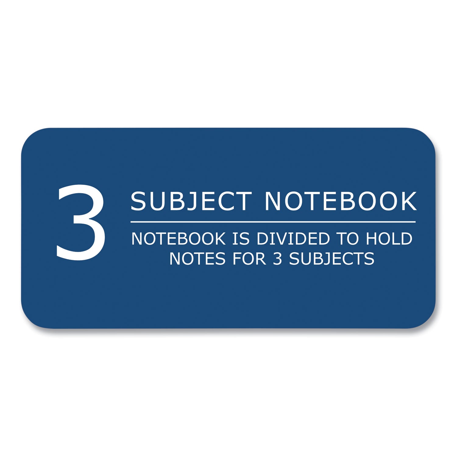 Earthtones BioBased Paper Notebook, 3-Subject, College Rule, Randomly Assorted Cover Colors, (120) 11 x 9 Sheets, 24/Carton