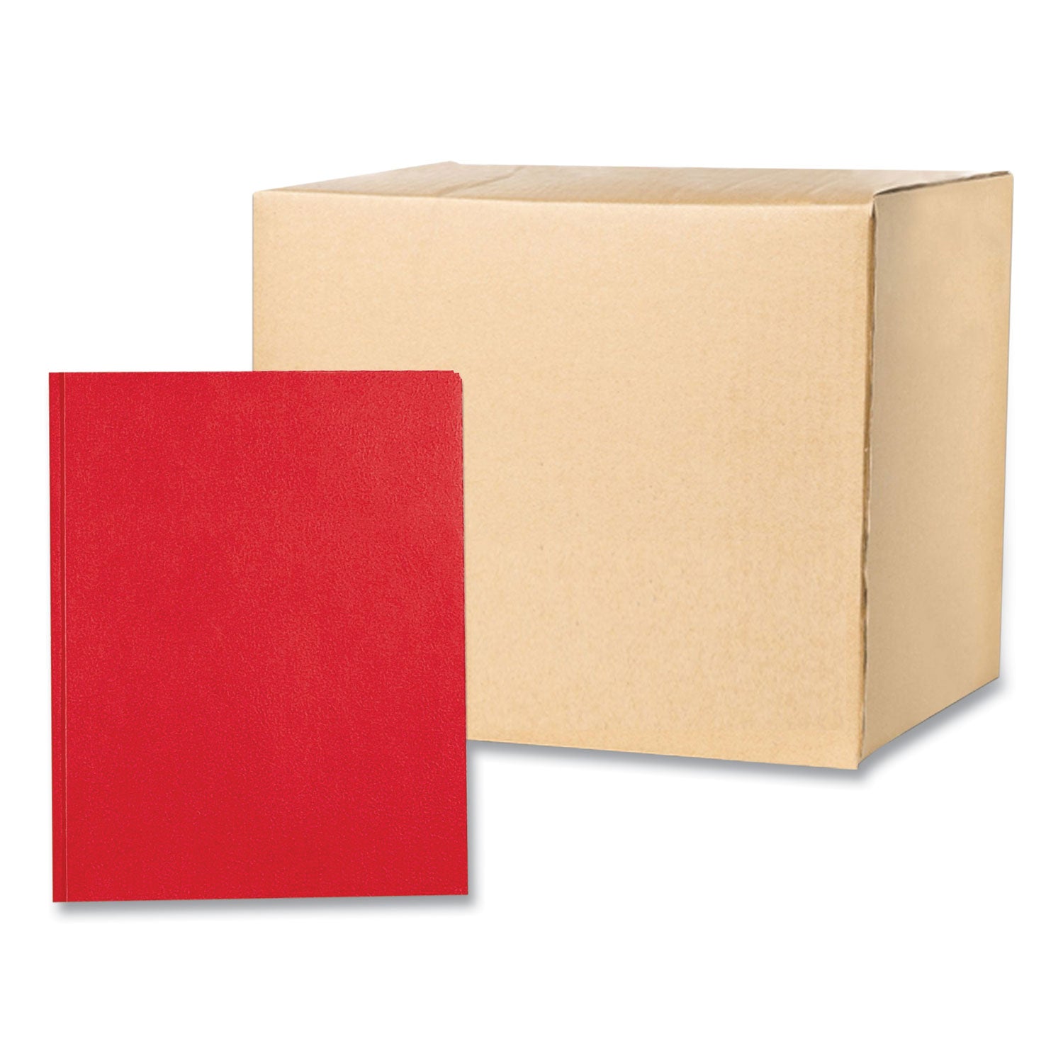 Roaring Spring Letter Fastener Folder - 8 1/2" x 11" - 50 Sheets Capacity - 3 x Prong Fastener(s) - 2 Internal Pocket(s) - 11 pt. - Red - 1 Carton