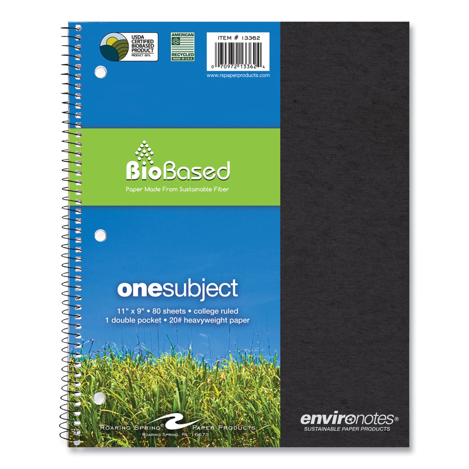 Roaring Spring EnviroNotes 1-Subject Notebook