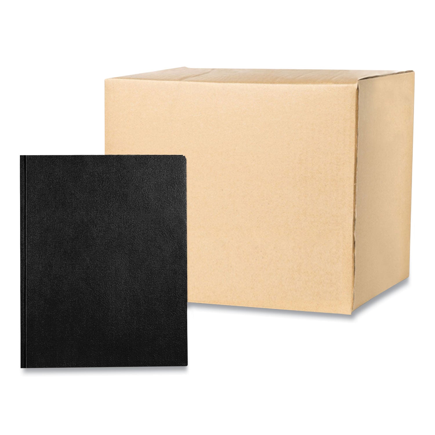 Roaring Spring Letter Fastener Folder - 8 1/2" x 11" - 50 Sheets Capacity - 3 x Prong Fastener(s) - 2 Internal Pocket(s) - 11 pt. - Black - 1 Carton