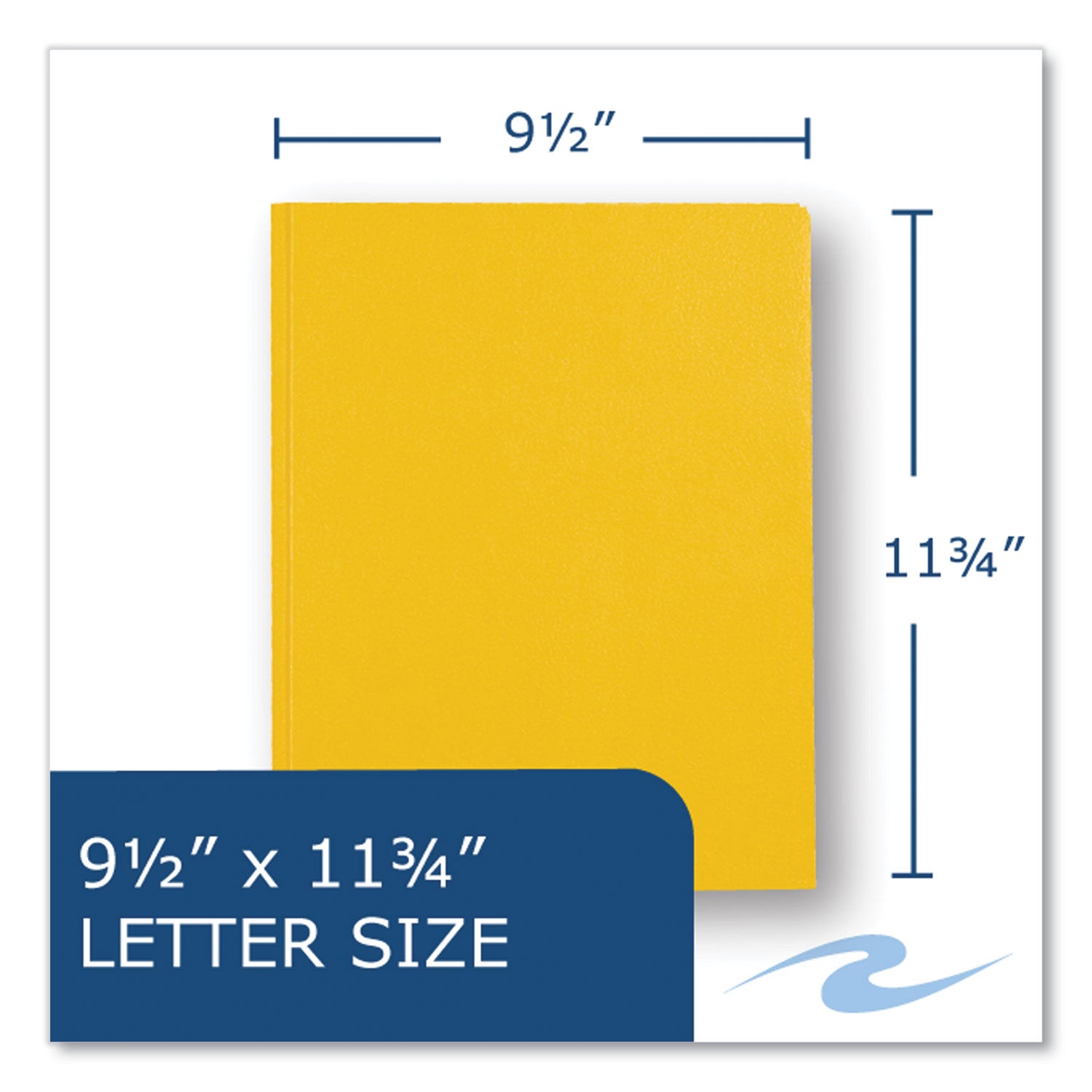 Roaring Spring Letter Fastener Folder - 8 1/2" x 11" - 50 Sheets Capacity - 3 x Prong Fastener(s) - 2 Internal Pocket(s) - 11 pt. - Yellow - 1 Carton