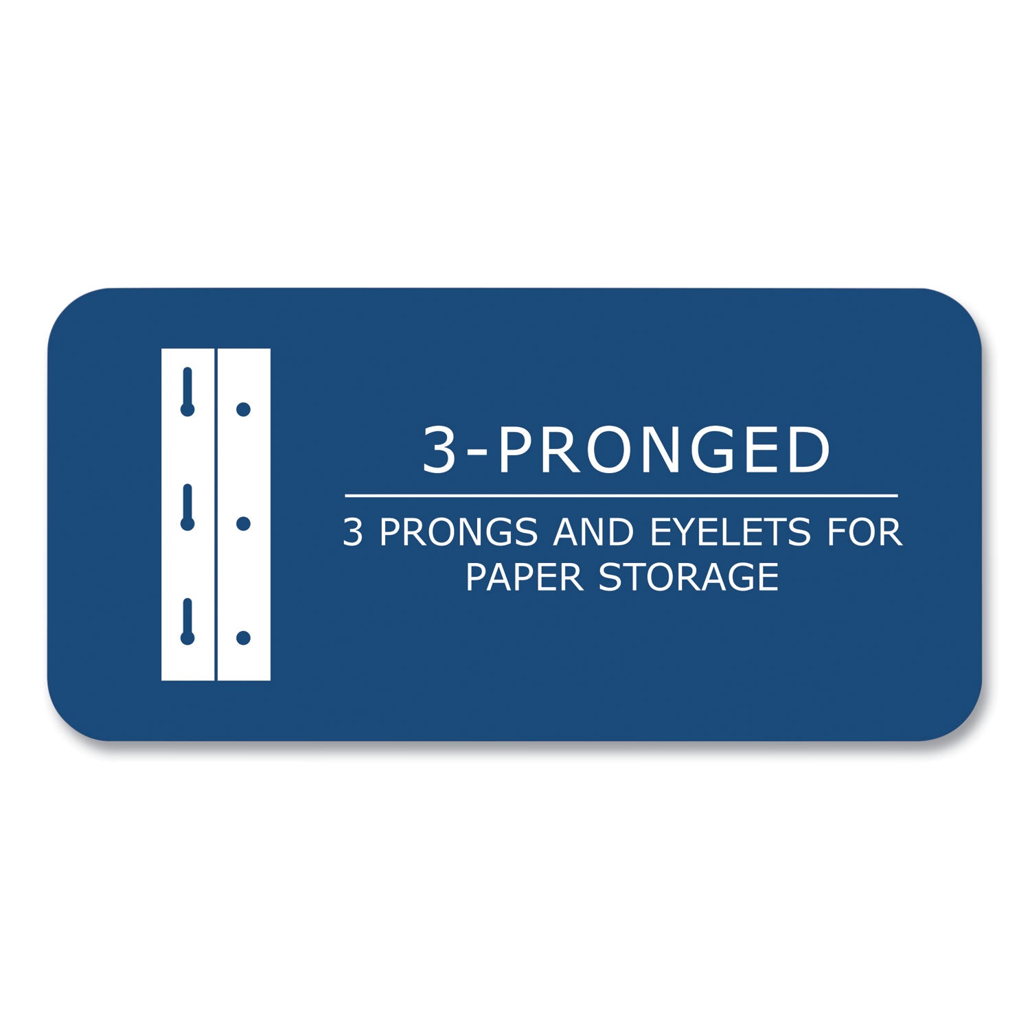 Roaring Spring Letter Fastener Folder - 8 1/2" x 11" - 50 Sheets Capacity - 3 x Prong Fastener(s) - 2 Internal Pocket(s) - 11 pt. - Dark Blue - 1 Carton