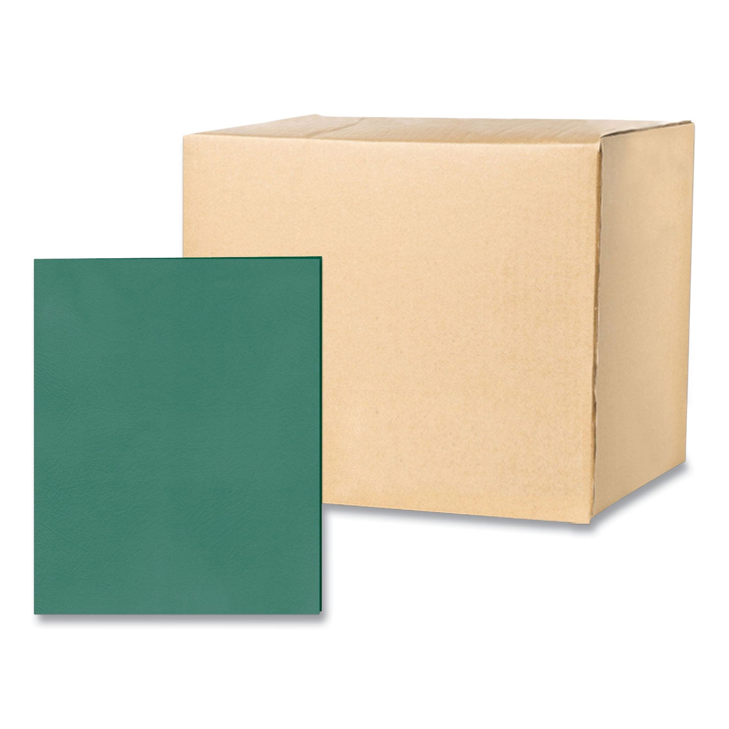 Roaring Spring Letter Pocket Folder - 8 1/2" x 11" - 50 Sheets Capacity - 2 Internal Pocket(s) - 11 pt. - Green - 25/Box - 1 Carton