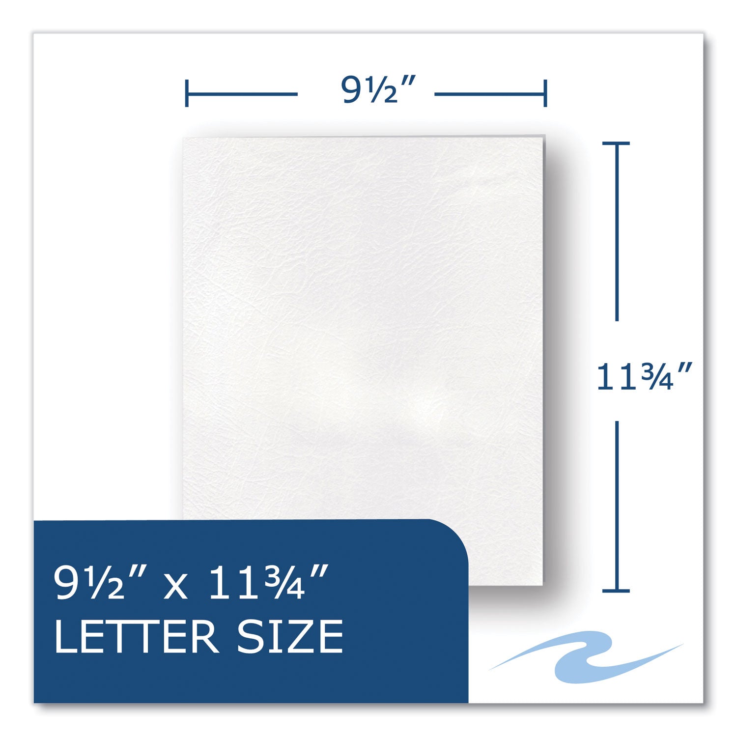 Roaring Spring Letter Pocket Folder - 8 1/2" x 11" - 50 Sheets Capacity - 2 Internal Pocket(s) - 11 pt. - White - 25/Box - 1 Carton