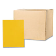 Roaring Spring Letter Fastener Folder - 8 1/2" x 11" - 50 Sheets Capacity - 3 x Prong Fastener(s) - 2 Internal Pocket(s) - 11 pt. - Yellow - 1 Carton