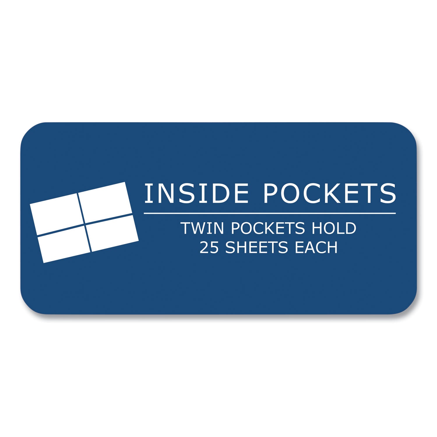Roaring Spring Letter Pocket Folder - 8 1/2" x 11" - 50 Sheets Capacity - 2 Internal Pocket(s) - 11 pt. - Green - 25/Box - 1 Carton