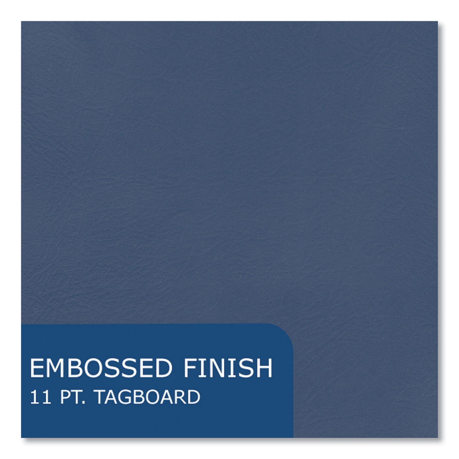 Roaring Spring Letter Fastener Folder - 8 1/2" x 11" - 50 Sheets Capacity - 3 x Prong Fastener(s) - 2 Internal Pocket(s) - 11 pt. - Dark Blue - 1 Carton