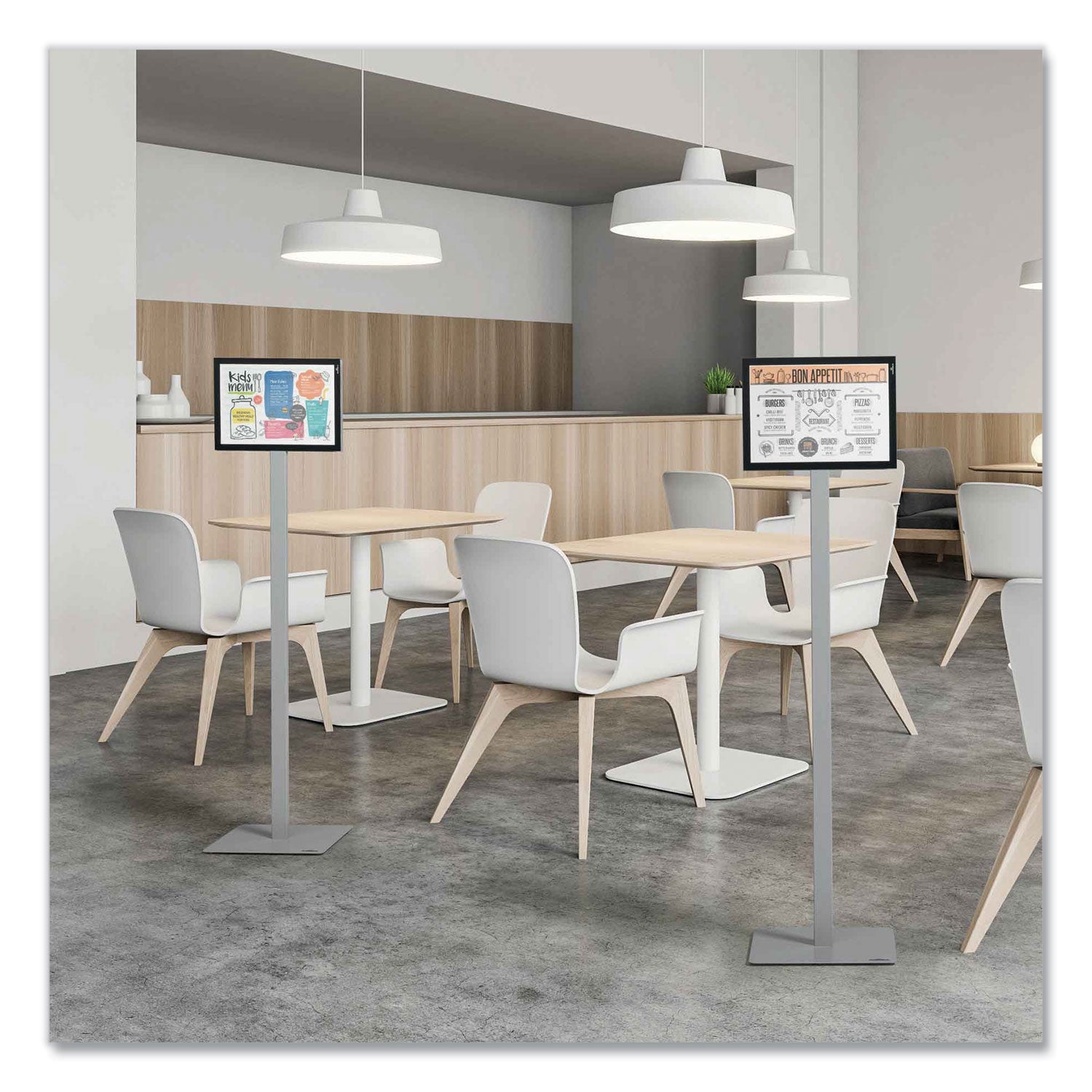 3 Shelf - 39.68 lb Load Capacity - 4 Casters - High Density Fiberboard (HDF) - 22.52" Width x 22.60" Depth x 50.87" Height - Aluminum Frame - White - 1 Each