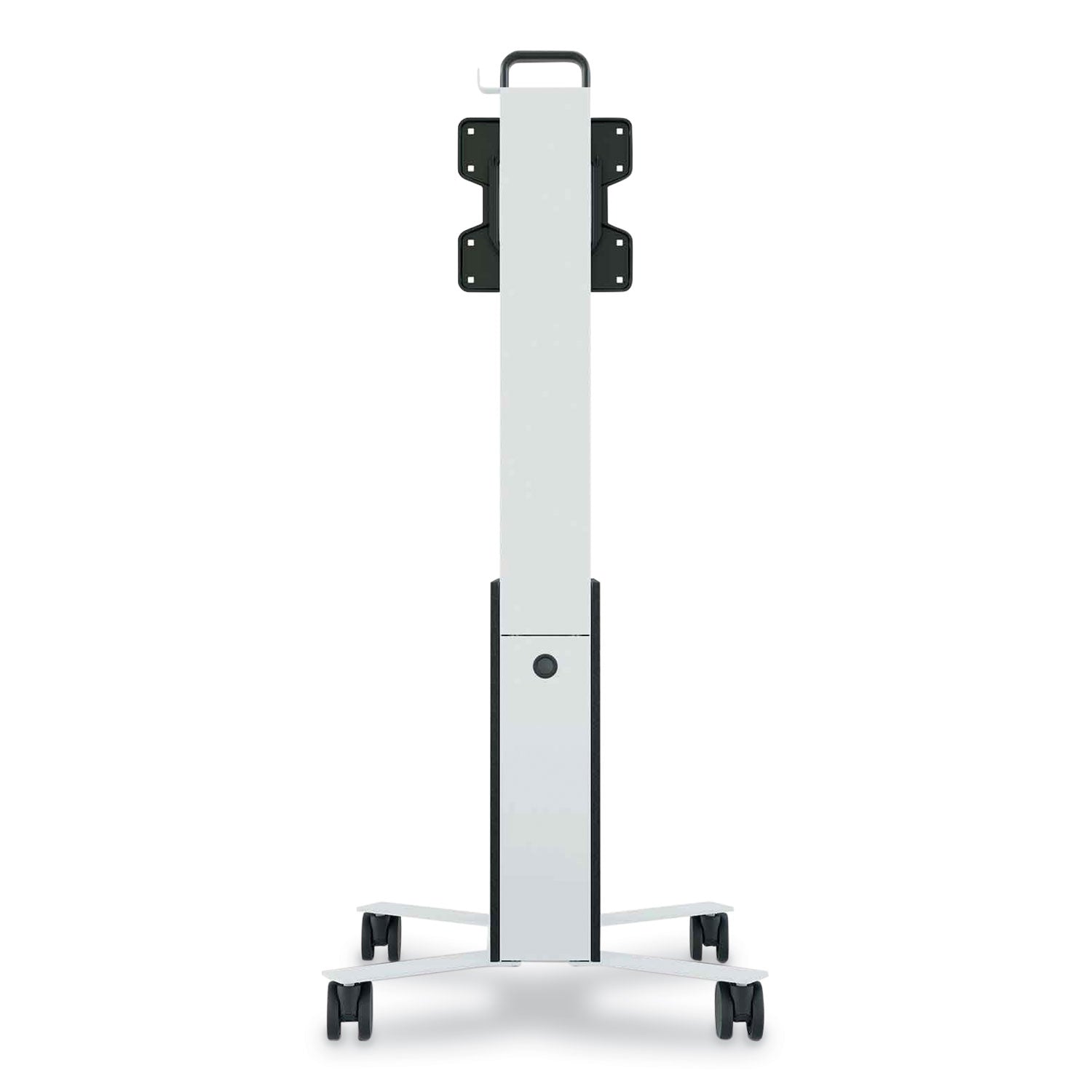 3 Shelf - 39.68 lb Load Capacity - 4 Casters - High Density Fiberboard (HDF) - 22.52" Width x 22.60" Depth x 50.87" Height - Aluminum Frame - White - 1 Each
