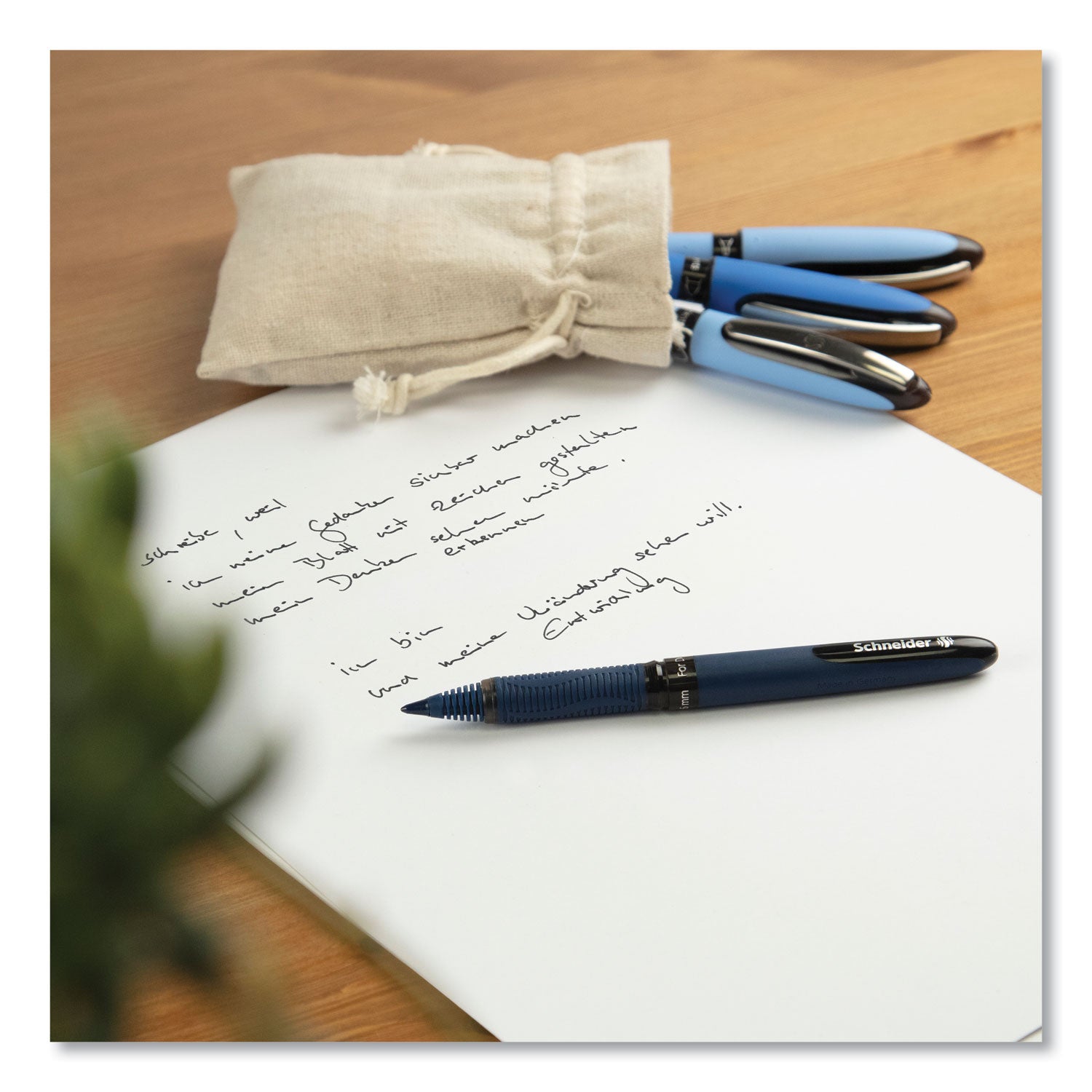 Schneider One Business Rollerball - 0.6 mm Pen Point - Black, Red, Blue, Green Ink - Writing, Document - 1 Each