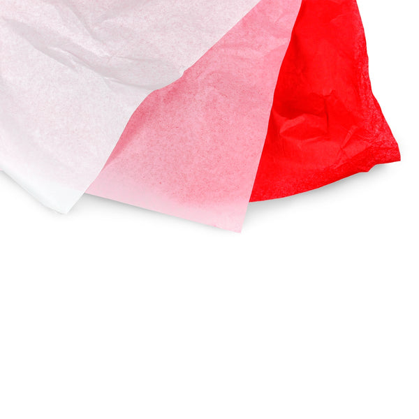 Tissue Non-Bleeding - 144 shts, Valentine's colors: Red, White, Pink