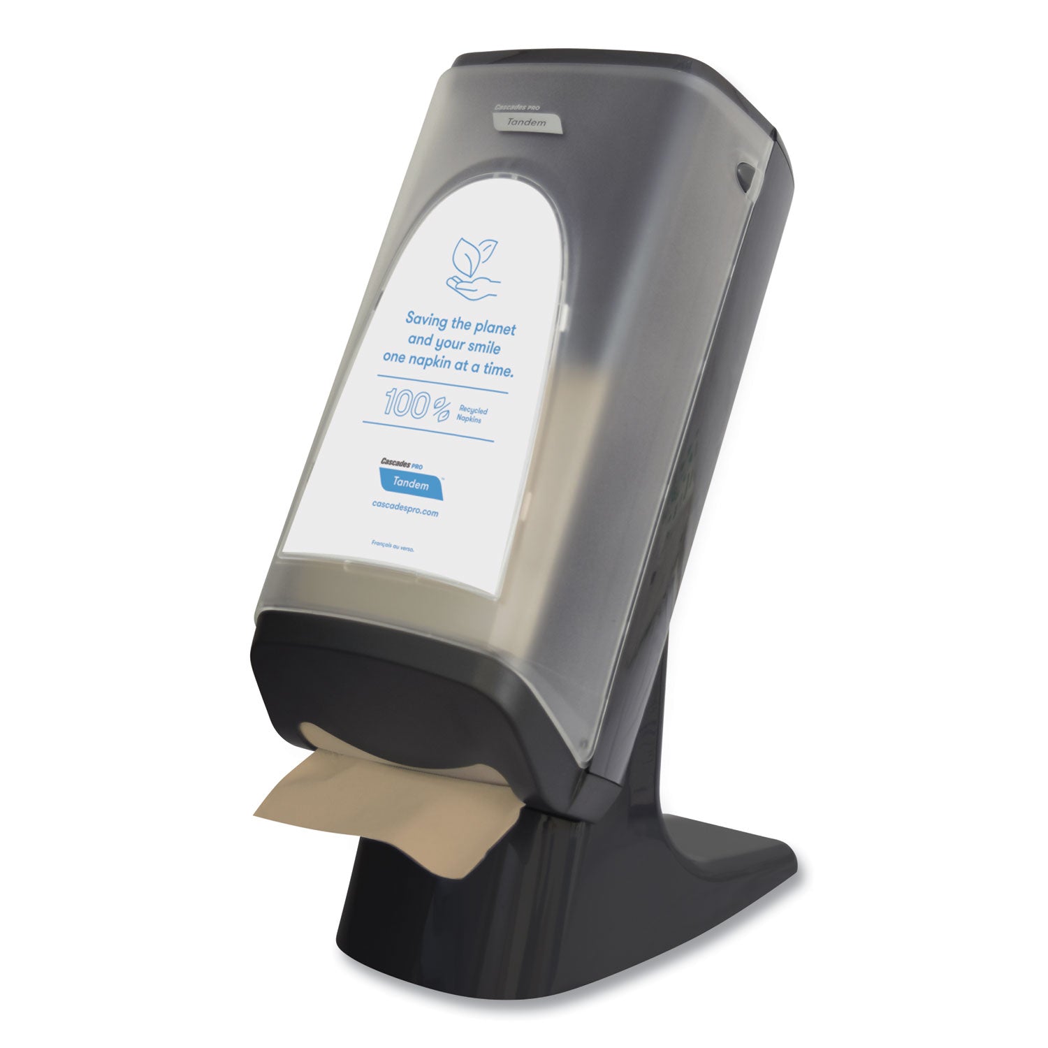 Tandem Stand/wall Napkin Dispenser, 9.06 X 12.4 X 20.28, Gray