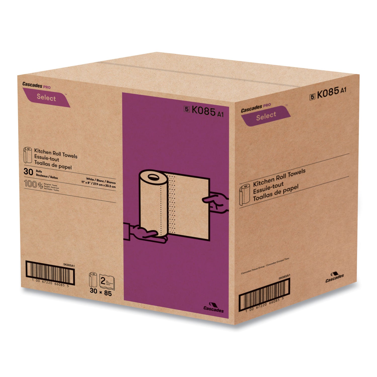 2 Ply - 30 Rolls Per Container - 30 / Box