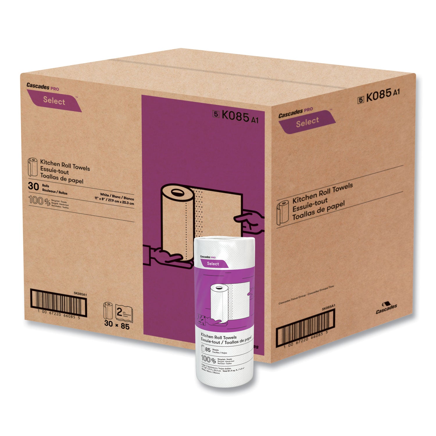 2 Ply - 30 Rolls Per Container - 30 / Box