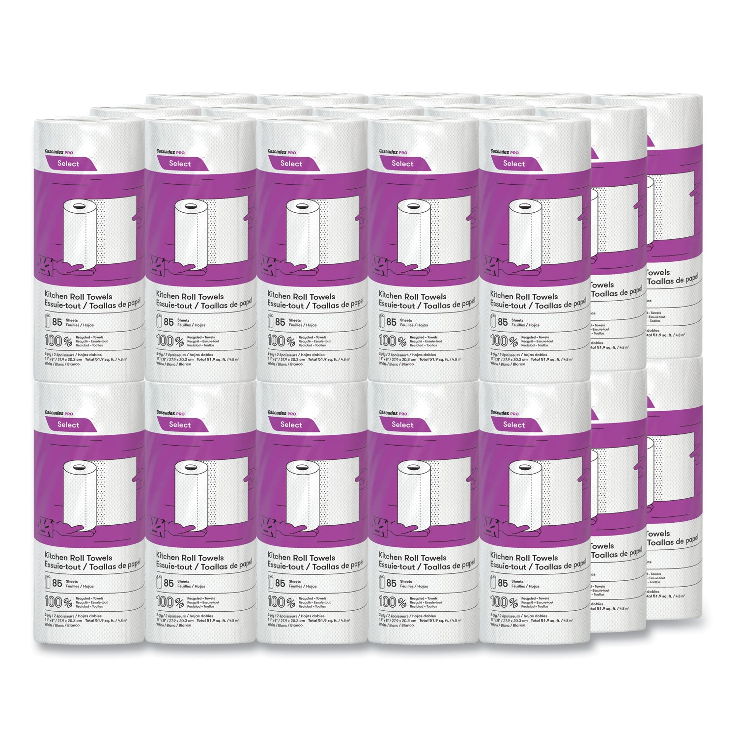 2 Ply - 30 Rolls Per Container - 30 / Box