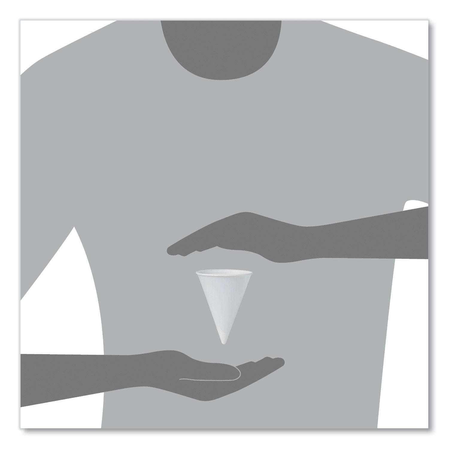 Cone Water Cups, Chipboard Box Inner Packaging, 4 oz, Paper, White, 200/Bag, 25 Bags/Carton